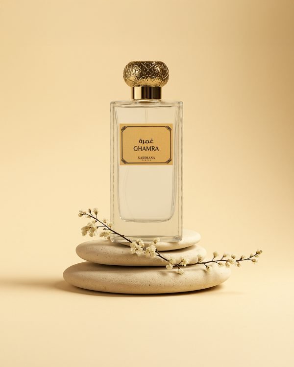 20250424_1416_Minimalist Product Display_remix_01jskvkpm3e17sq7gywtd7c3gg copy عطر غمرة