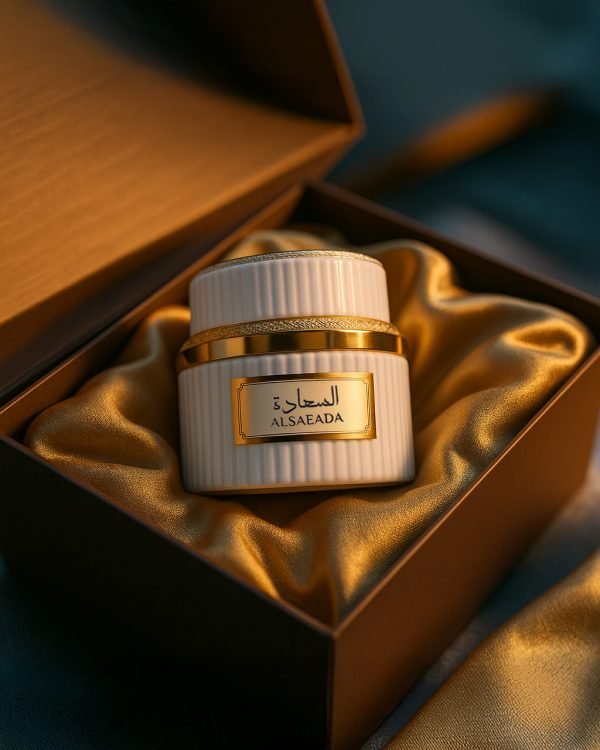 20250424_1526_علبة الكريمة الفاخرة_remix_01jskzj2jmee5r1drfrw6jx79c copy بخور السعادة