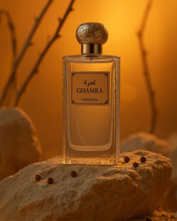 20250507_1500_Desert Fragrance Display_remix_01jtn9s2xzean9zxd47szj916q copy عطر غمرة